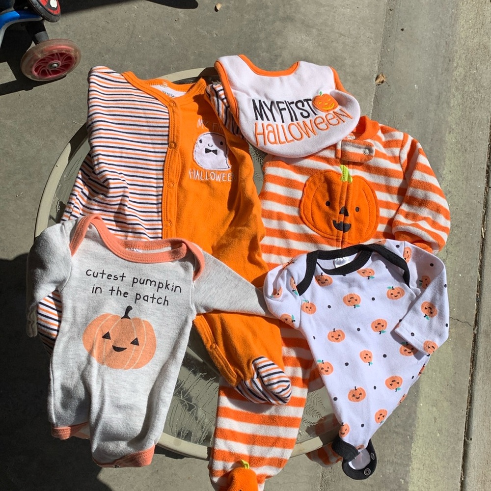 5 Pc Halloween Lot - Unisex - Baby’s First Halloween